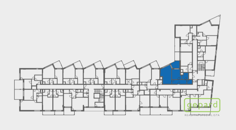 Pronájem bytu 2+kk, Olomouc, Eduarda Hamburgera, 54 m2