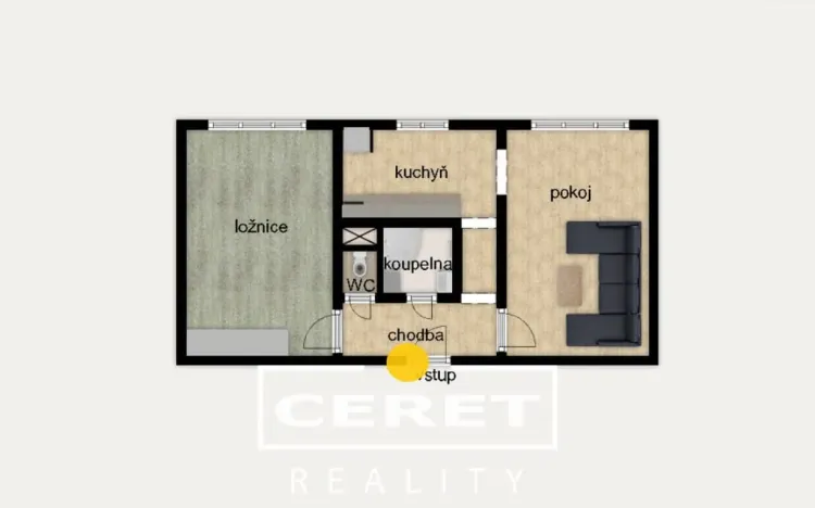 Prodej bytu 2+1, Žatec, Hájkova, 53 m2