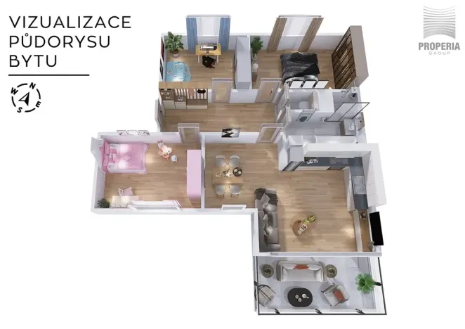 Prodej bytu 4+kk, Brno, Rolencova, 95 m2