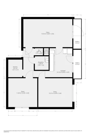 Pronájem bytu 3+1, Brno, Poznaňská, 71 m2