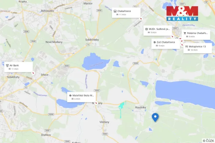 Prodej louky, Chabařovice - Roudníky, 46243 m2