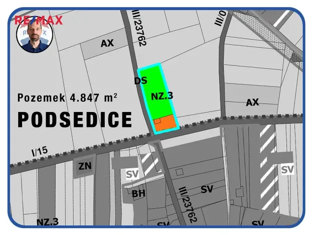 Prodej pozemku pro bydlení, Podsedice, 4847 m2
