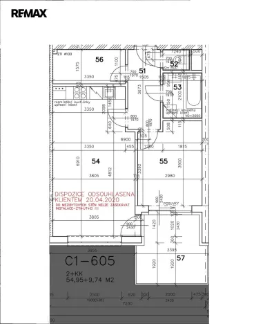 Pronájem bytu 2+kk, Olomouc - Povel, Janského, 55 m2