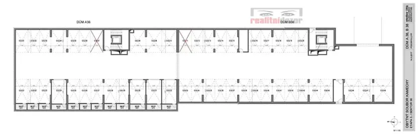 Pronájem garážového stání, Brno, Sentická, 12 m2