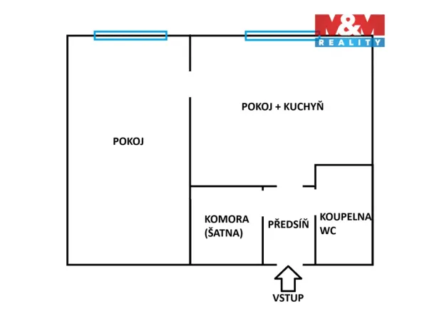 Pronájem bytu 2+kk, Ostrava - Vítkovice, Ruská, 59 m2