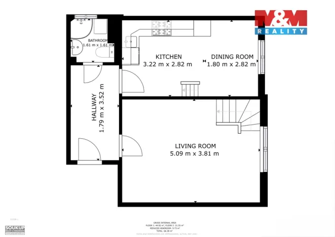 Prodej bytu 2+1, Praha - Strašnice, Na Třebešíně, 74 m2