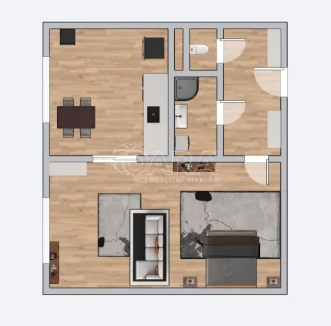 Prodej bytu 1+1, Milovice - Mladá, Višňová, 42 m2