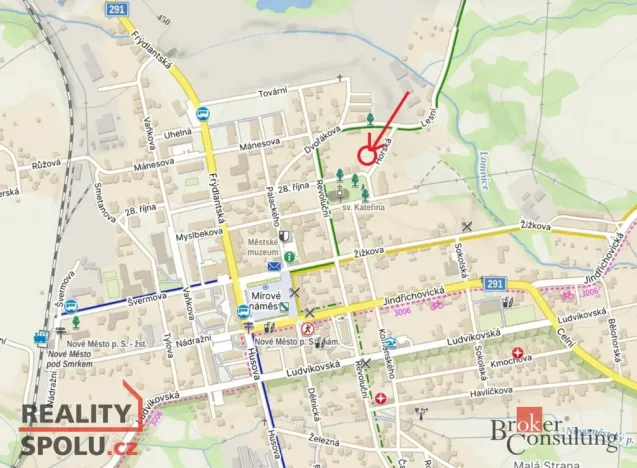 Prodej zahrady, Nové Město pod Smrkem, 593 m2