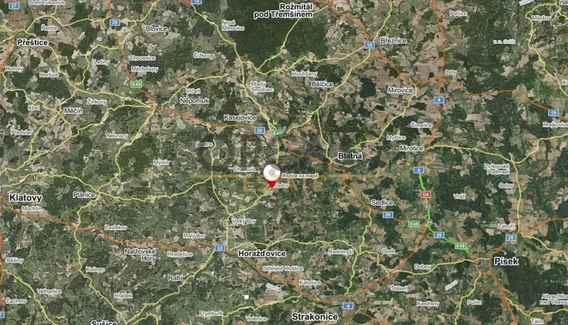 Prodej komerčního pozemku, Kadov, 6728 m2