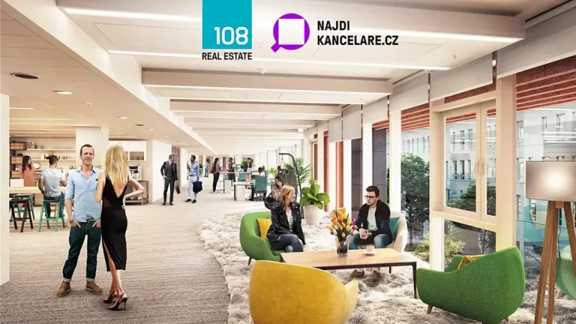 Pronájem kanceláře, Praha - Karlín, Rohanské nábřeží, 3400 m2