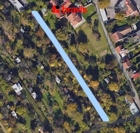 Prodej zahrady, Brno, Cihelní, 902 m2
