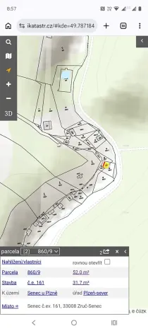 Prodej chaty, Zruč-Senec, 52 m2