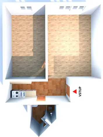 Pronájem bytu 2+kk, Praha - Žižkov, Hartigova, 50 m2