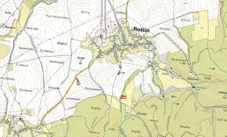 Prodej louky, Roštín, 4622 m2