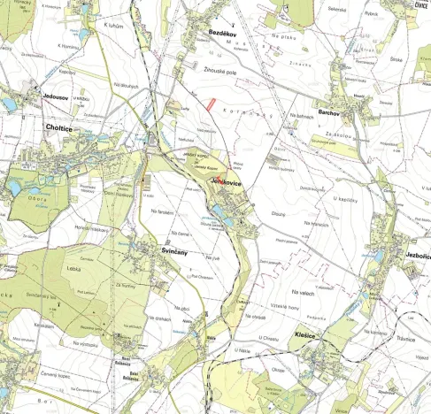 Prodej pole, Bezděkov, 9812 m2