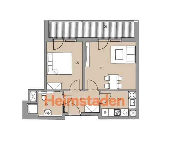 Pronájem bytu 2+1, Plzeň - Jižní Předměstí, Magisterská, 46 m2
