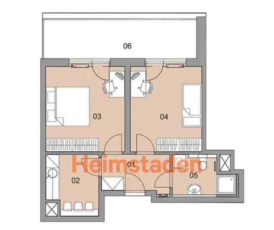 Pronájem bytu 2+1, Plzeň - Jižní Předměstí, Magisterská, 50 m2