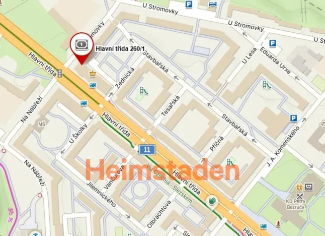 Pronájem komerční nemovitosti, Havířov - Město, Hlavní třída, 1 m2