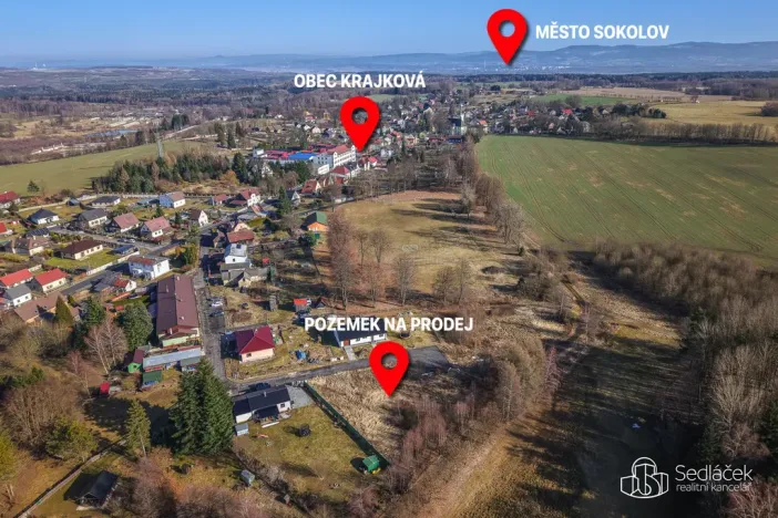 Prodej pozemku pro bydlení, Krajková, 1390 m2