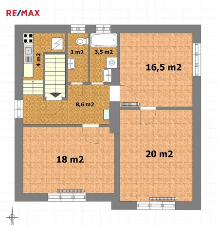 Prodej bytu 3+1, Praha - Modřany, Pod sady, 74 m2