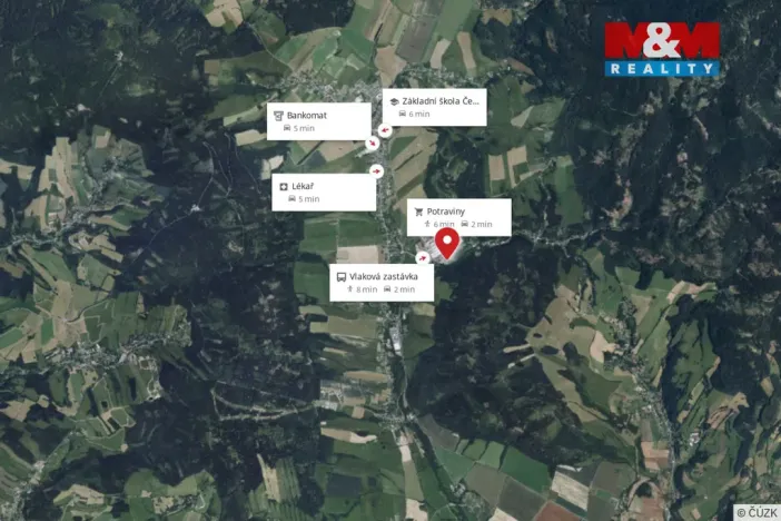 Pronájem bytu 2+1, Červená Voda, 51 m2