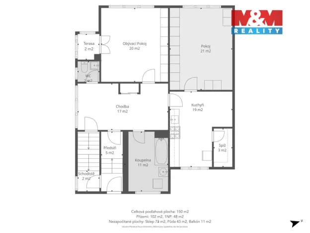 Prodej rodinného domu, Hořátev, 150 m2