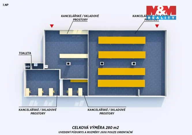 Pronájem kanceláře, Plzeň, Božkovské náměstí, 1021 m2