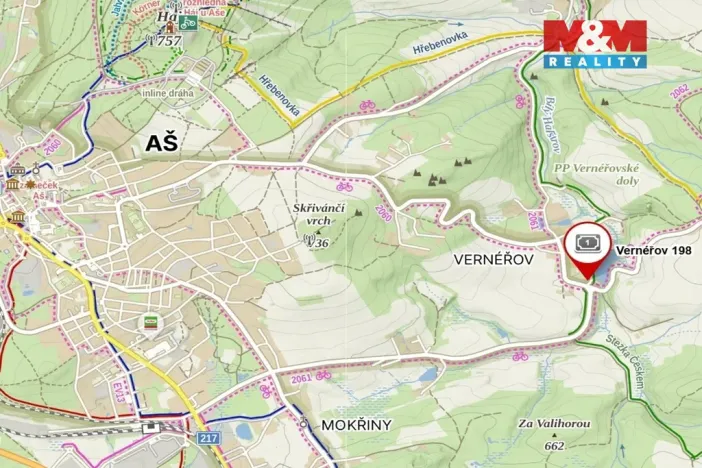 Prodej rodinného domu, Aš - Vernéřov, 357 m2