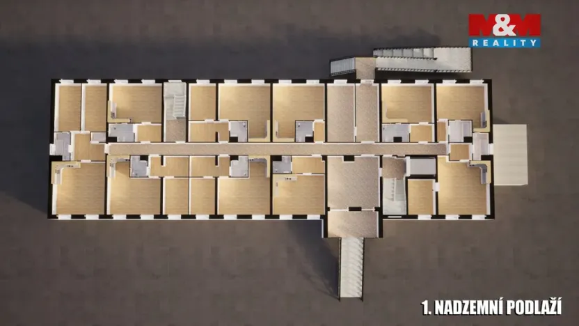 Prodej činžovního domu, Milovice, Topolová, 3337 m2