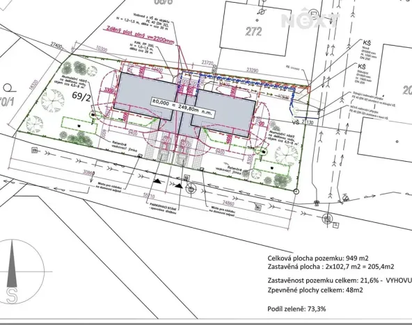 Prodej pozemku pro bydlení, Nechanice, 474 m2