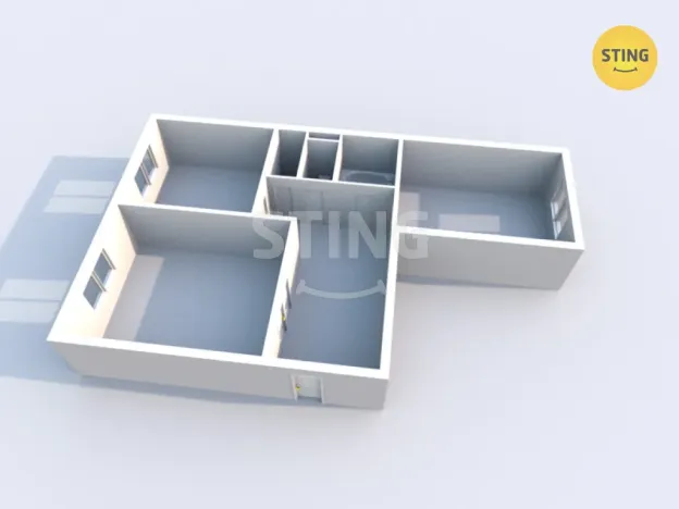 Pronájem bytu 2+1, Ostrava, Dvorní, 50 m2