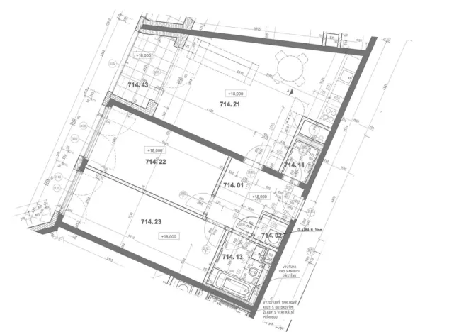 Pronájem bytu 3+kk, Praha - Karlín, Breitfeldova, 80 m2