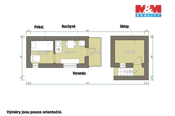 Prodej chaty, Plzeň - Lobzy, 9 m2
