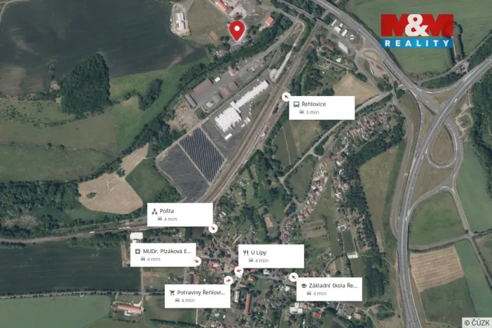 Pronájem bytu 2+kk, Řehlovice - Hliňany, 48 m2