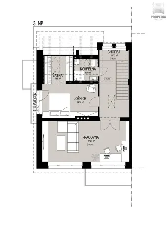 Prodej kanceláře, Brno, Obecní, 287 m2