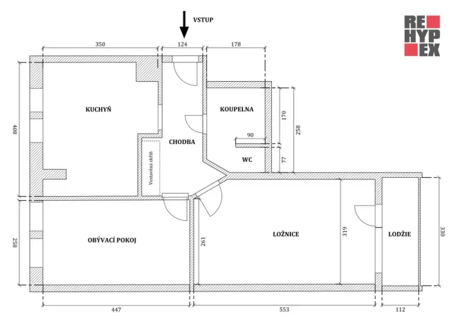Prodej bytu 2+1, Hranice - Hranice I-Město, Kpt. Jaroše, 53 m2