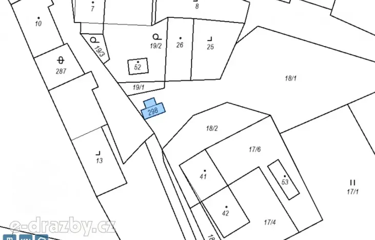 Dražba pozemku, Sušice, 4383 m2