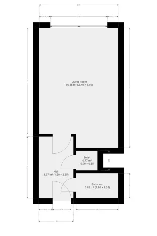 Pronájem bytu 1+kk, Praha - Braník, Vavřenova, 23 m2