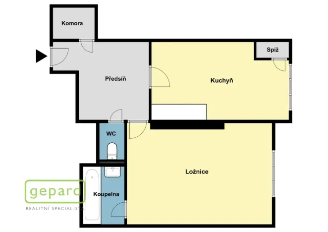 Pronájem bytu 1+1, Praha, Pod Drinopolem, 53 m2