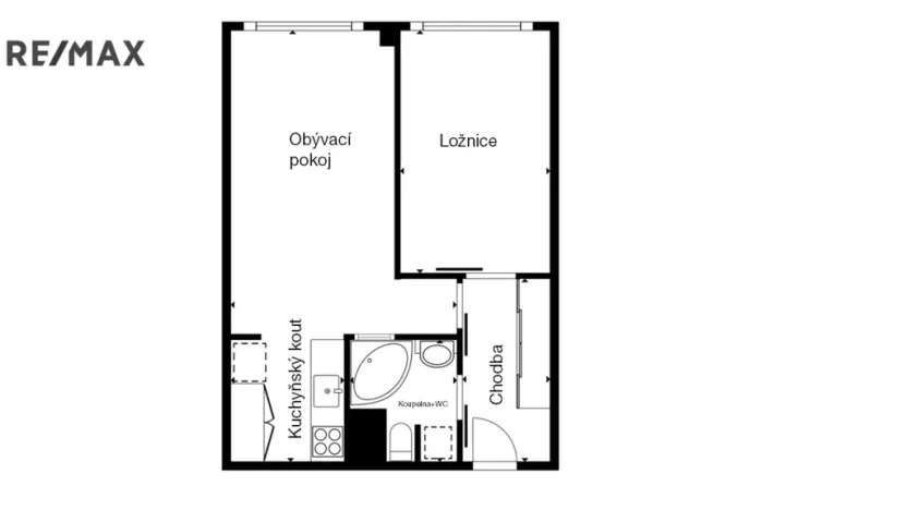 Prodej bytu 2+kk, Praha - Chodov, Babákova, 43 m2