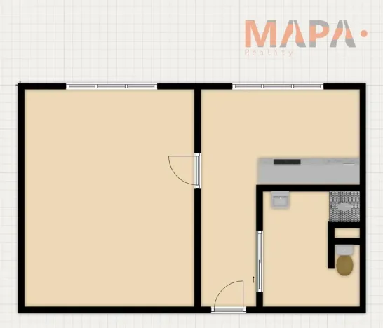 Prodej bytu 1+1, Chomutov, Písečná, 36 m2