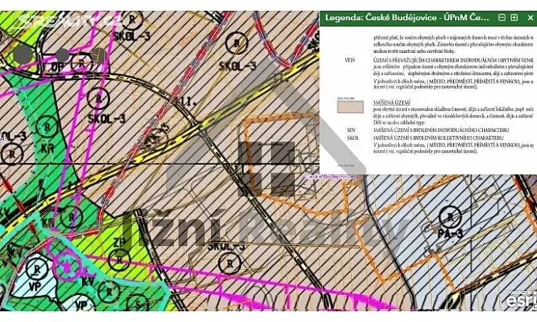 Prodej komerčního pozemku, České Budějovice, Za Otýlií, 1965 m2