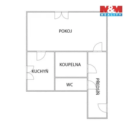Pronájem bytu 1+1, Ostrava - Mariánské Hory, Vršovců, 27 m2