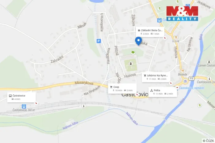 Pronájem bytu 1+1, Častolovice, Školská, 45 m2