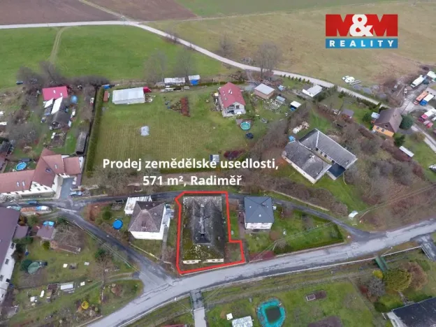 Prodej zemědělské usedlosti, Radiměř, 361 m2