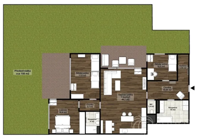 Pronájem bytu 4+kk, Čelákovice, náměstí 5. května, 114 m2