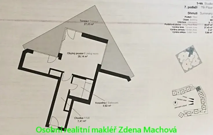 Pronájem bytu 1+kk, Praha - Žižkov, 38 m2