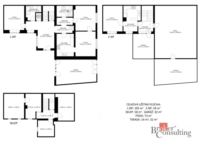 Prodej rodinného domu, Strážnice, Za Valy, 139 m2