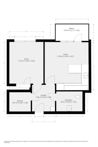 Pronájem bytu 2+kk, Brno - Staré Brno, Ghegova, 51 m2