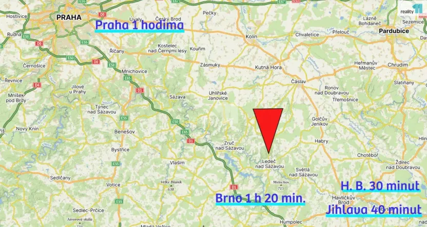 Pronájem kanceláře, Ledeč nad Sázavou, Podolí, 14 m2